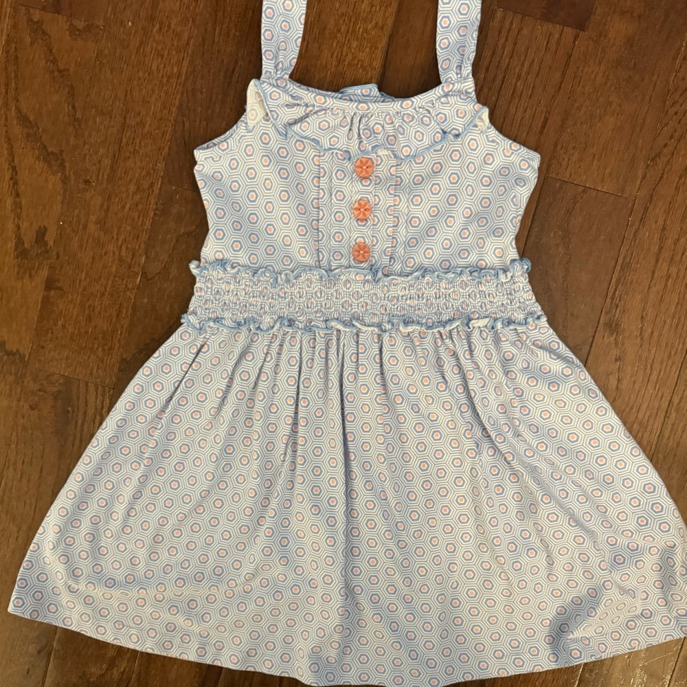 Shrimp and Grits Charming Blue and Pink Kids Dress size 5/6